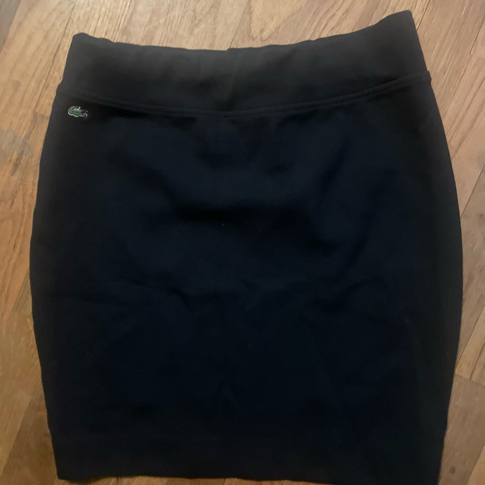 Lacoste Women's Black Athletic Mini Skirt / Skort – Size 40 (Medium)